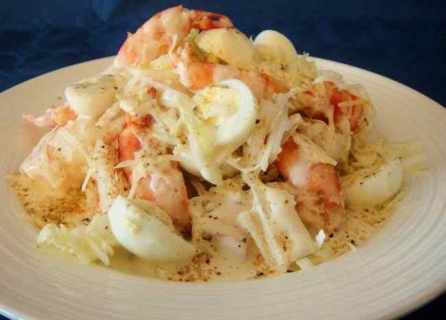 Вкусный салат из морепродуктов рецепт с фото