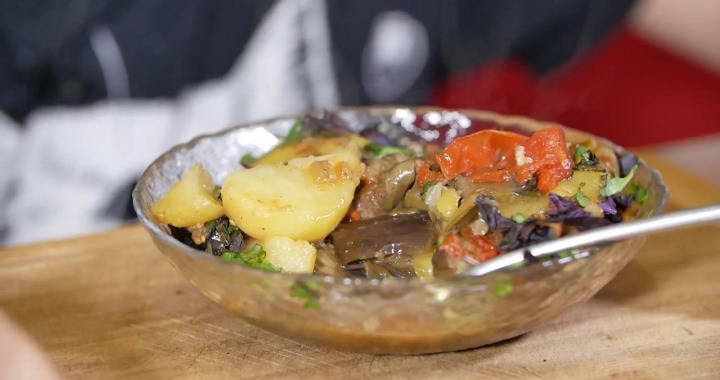 Говядина с овощами по-грузински