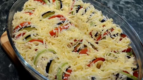 Рататуй в духовке в сыром