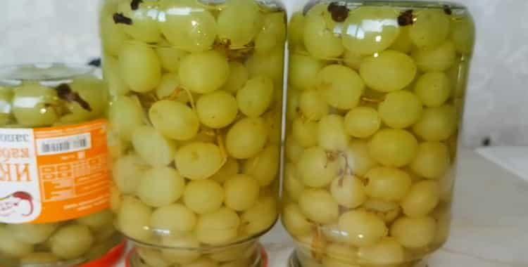 Маринованный виноград на зиму