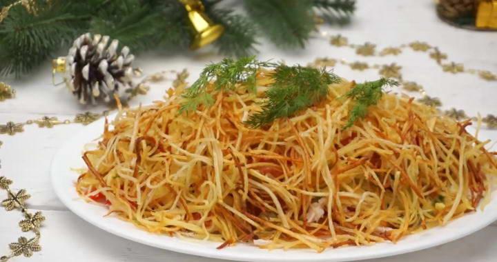 Салат Муравейник с курицей на праздник