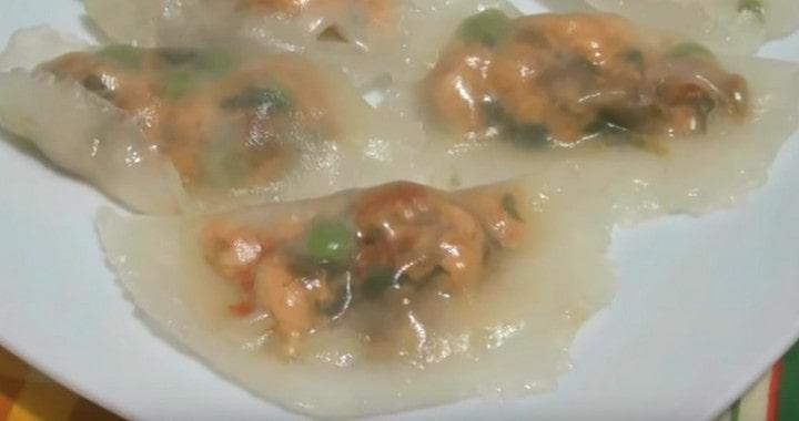 Прозрачные китайские пельмени
