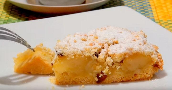 Пирог Крамбл с яблоками