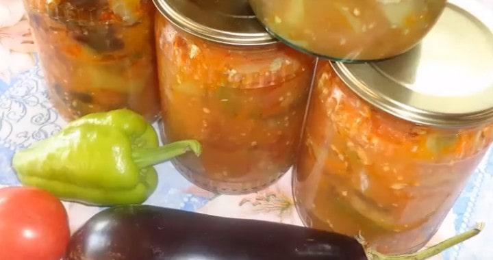 Греческая закуска с фасолью - заготовка на зиму