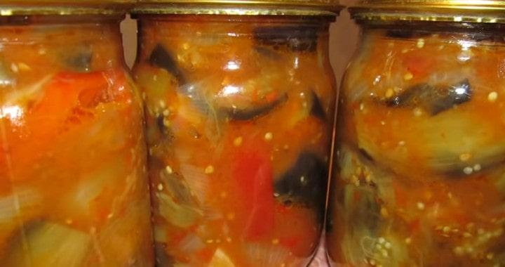Салат «Десяточка» из баклажанов