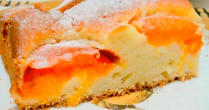 Потрясающий пирог с абрикосами