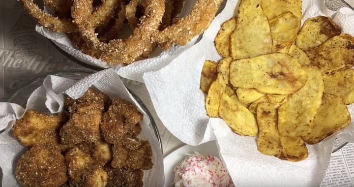 Картофельные чипсы в микроволновке к пиву