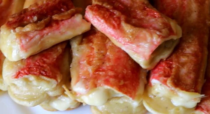 Крабовые палочки с сыром в кляре