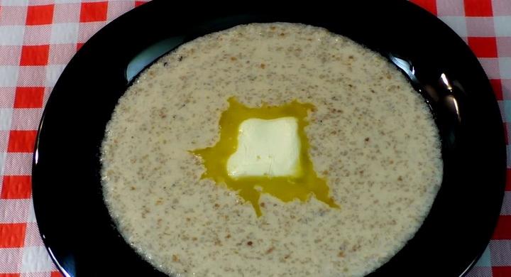 Пшеничная каша на молоке