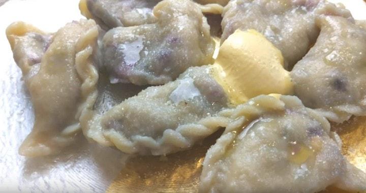 Вареники с черникой