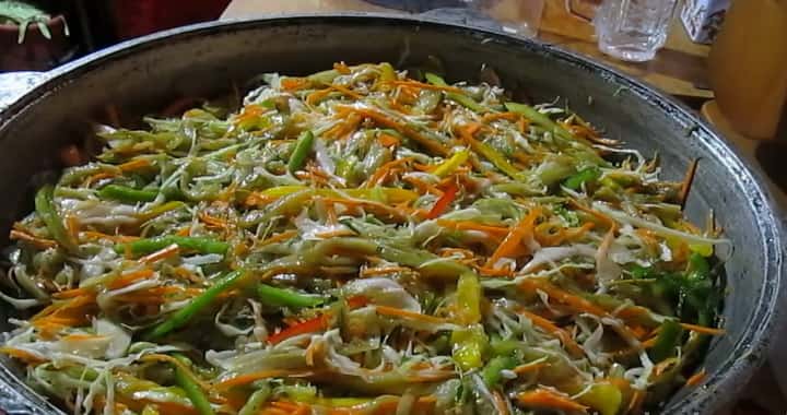 Баклажаны с капустой