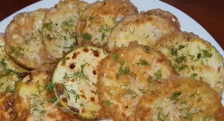 Жареные кабачки с чесноком