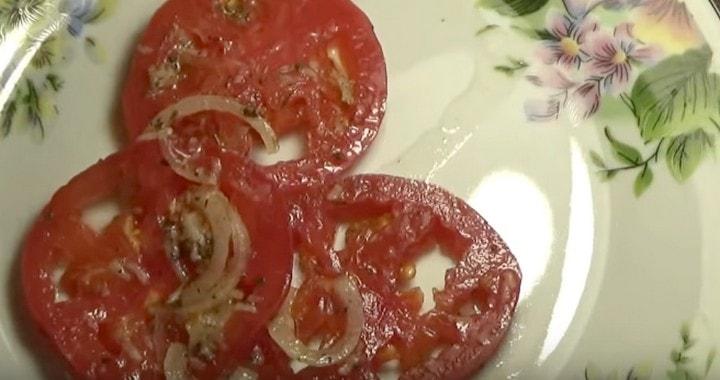 Легкая закуска из помидор