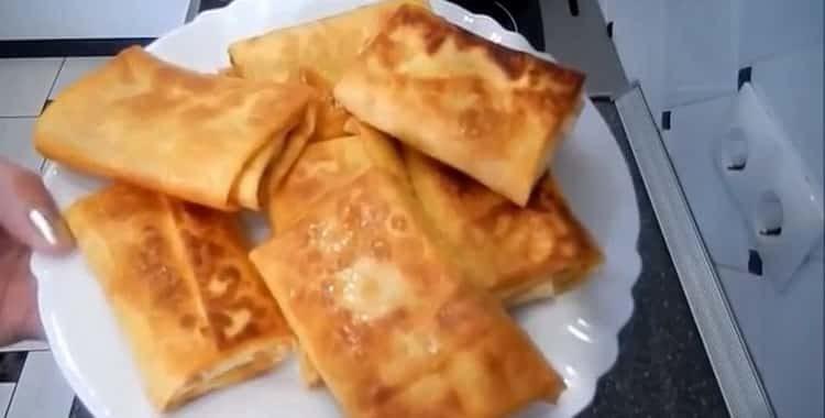 Хрустящий лаваш с ветчиной и сыром