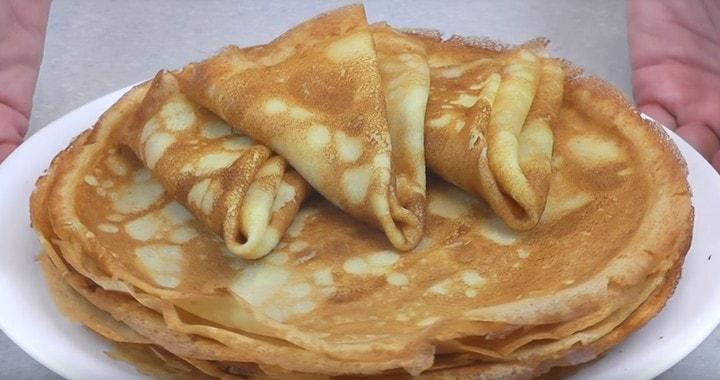 Нежные блины на кипятке