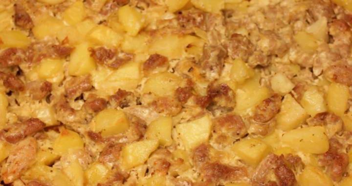 Свинина с картошкой в духовке