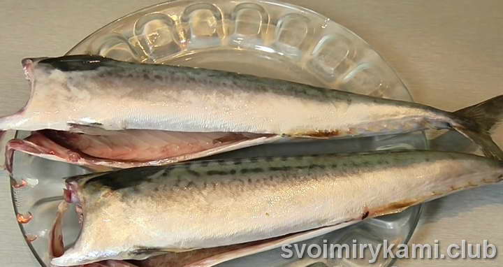 очищаем скумбрию